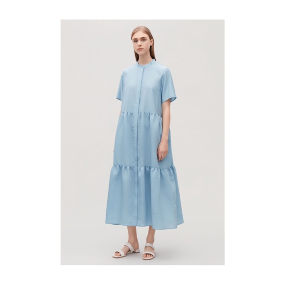 cos light blue dress